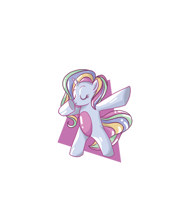 Unicorn DAB model negru pe tricou