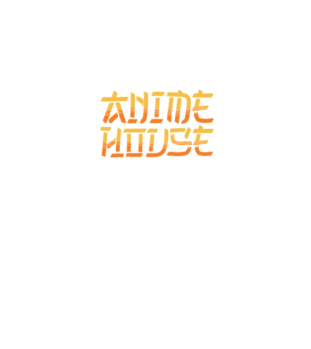 Anime House model negru pe tricou