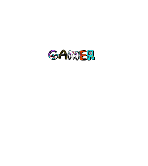 Inscripție Gamer model verde de măr pe tricou