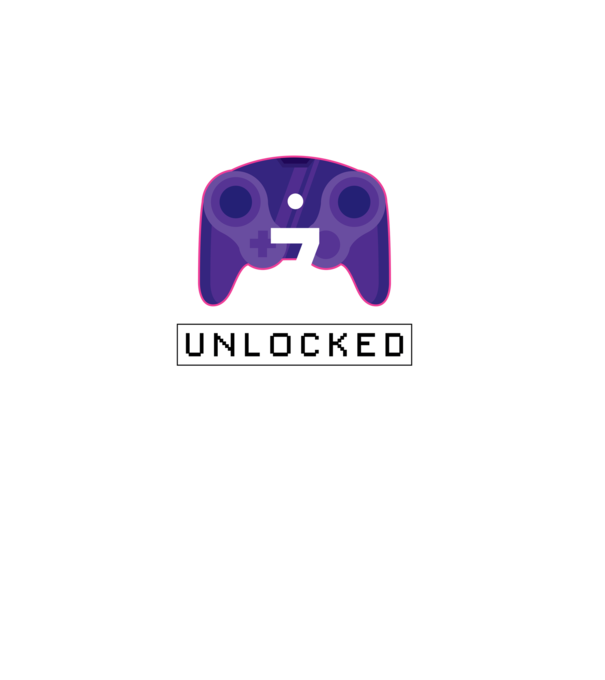 Level 7 Unlocked Gamer Birthday model negru pe tricou