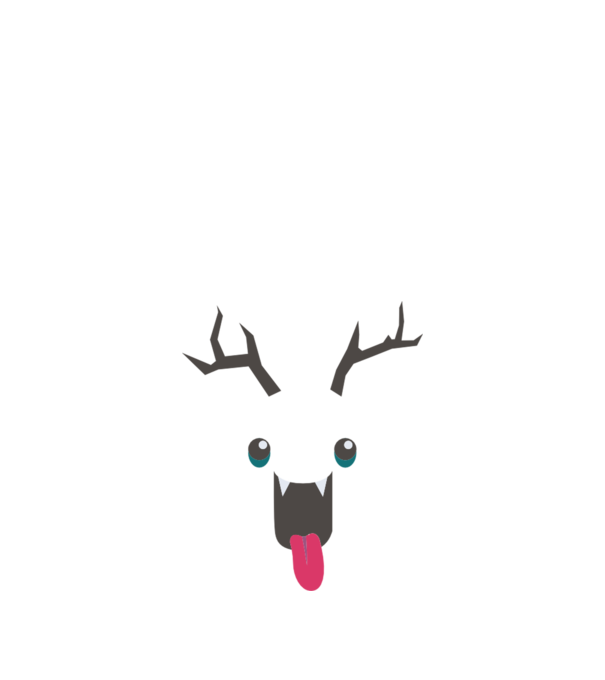 Funny Deer model nisipiu pe tricou