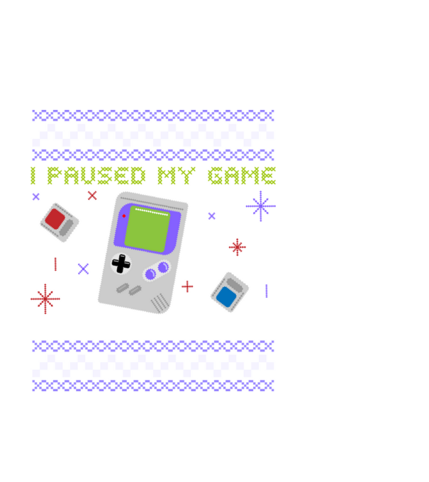 I paused my game to be here - Gamer pulovăr urât model negru pe tricou