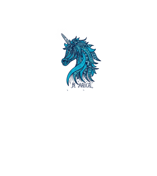 Unicorn magic model alb pe tricou
