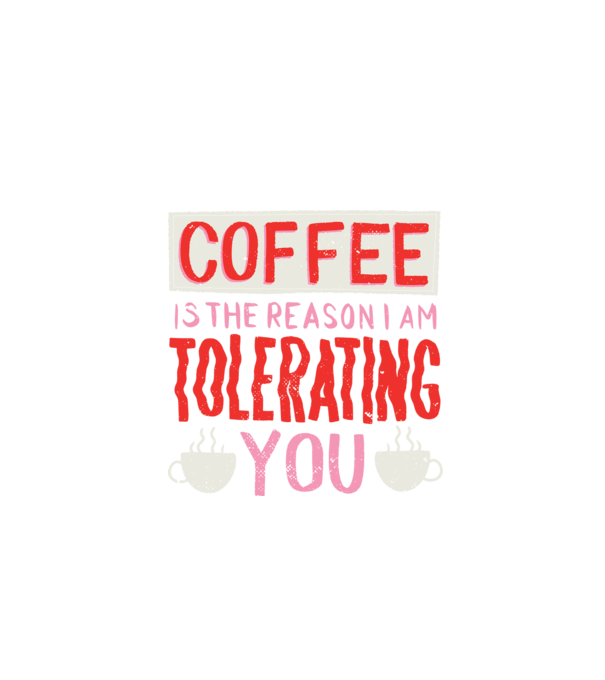 Cafeaua este motivul pentru care încă te mai suport model negru pe tricou
