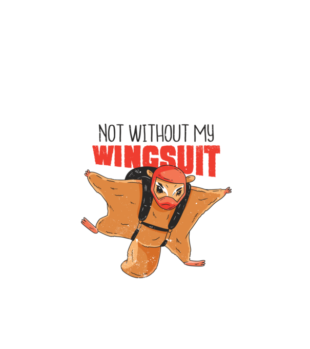 Veveriță cu parașută tricou amuzant model alb pe tricou