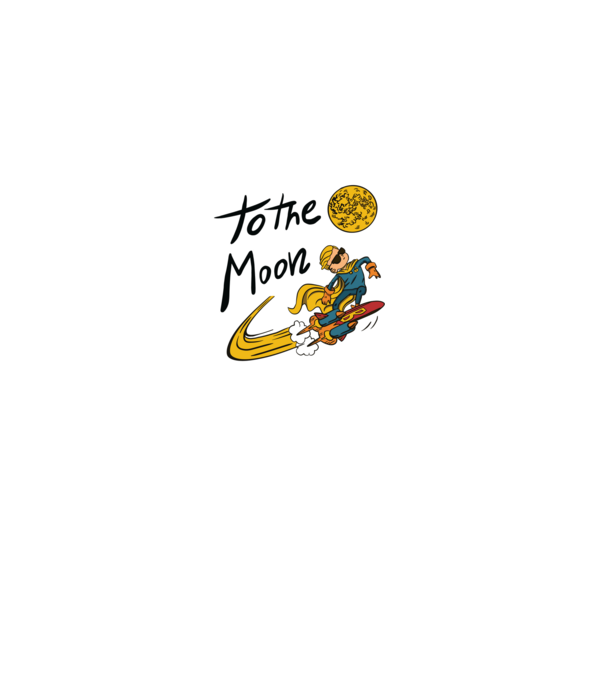 To the Moon Bitcoin model negru pe tricou
