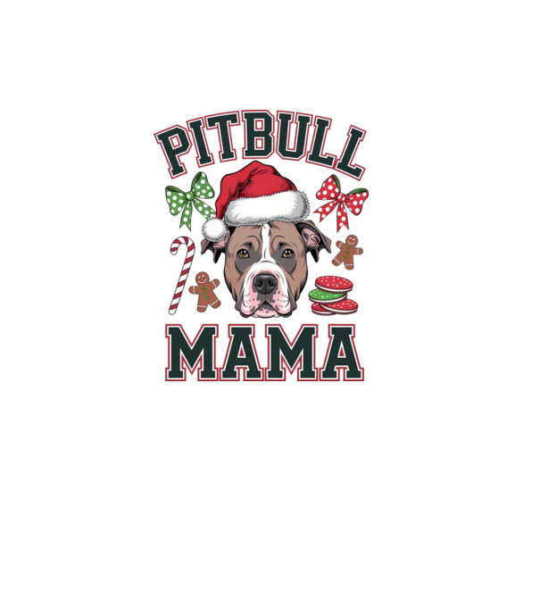 Pitbull Mama model alb pe tricou