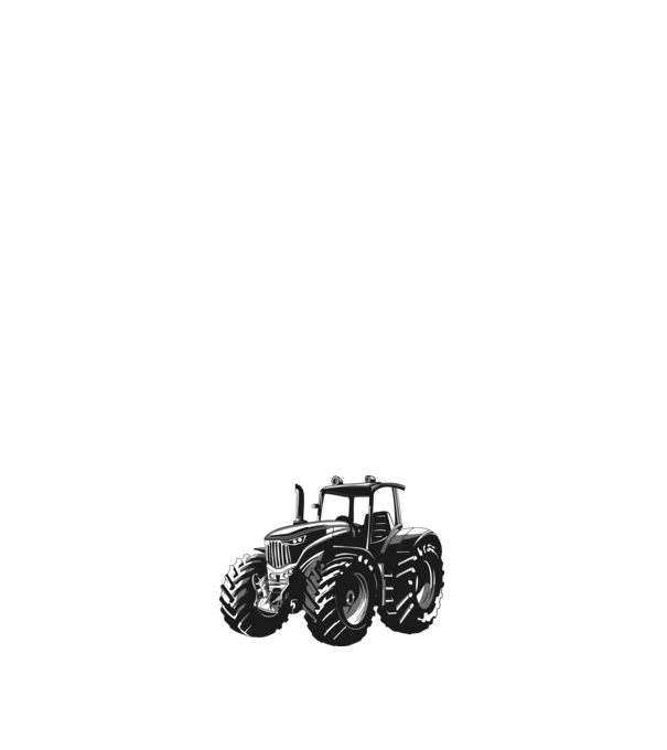 Tractor model negru pe tricou