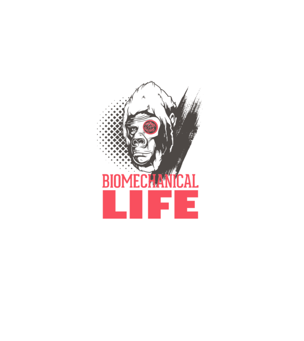 Biomechanical Life 2 model alb pe tricou