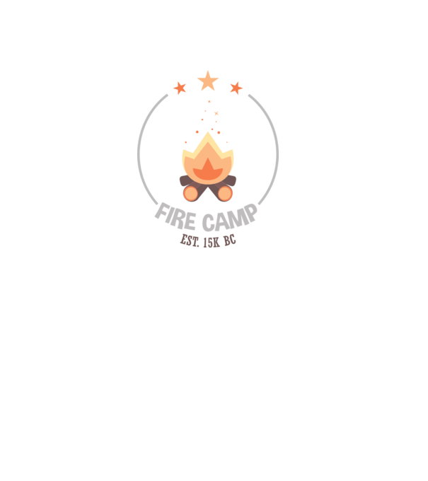 Fire Camp est. 15k BC model negru pe tricou