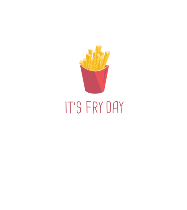 'It''s Fry Day' model negru pe tricou