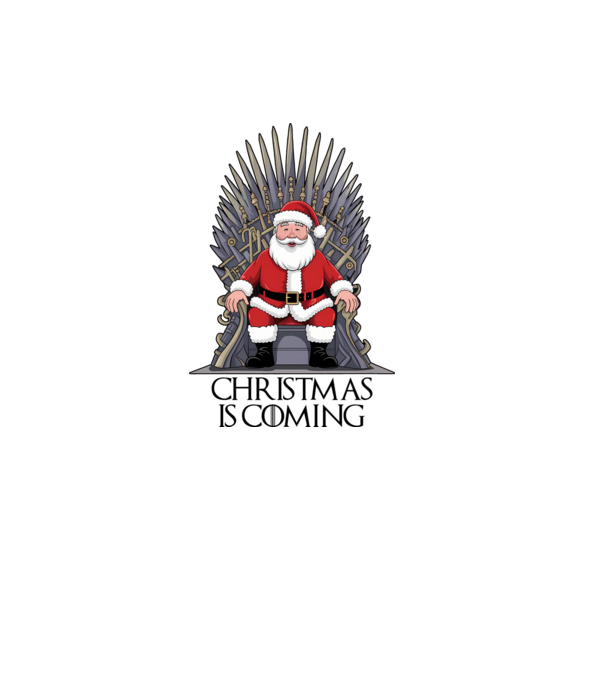 Christmas is Coming Alb model alb pe tricou