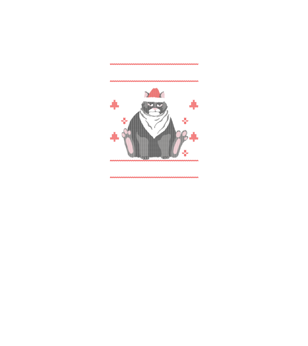 Tricou cu pisică pulovăr urât model negru pe tricou
