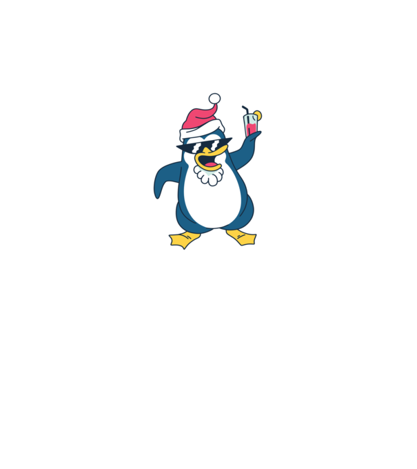 Pinguin de Crăciun model gri pe tricou