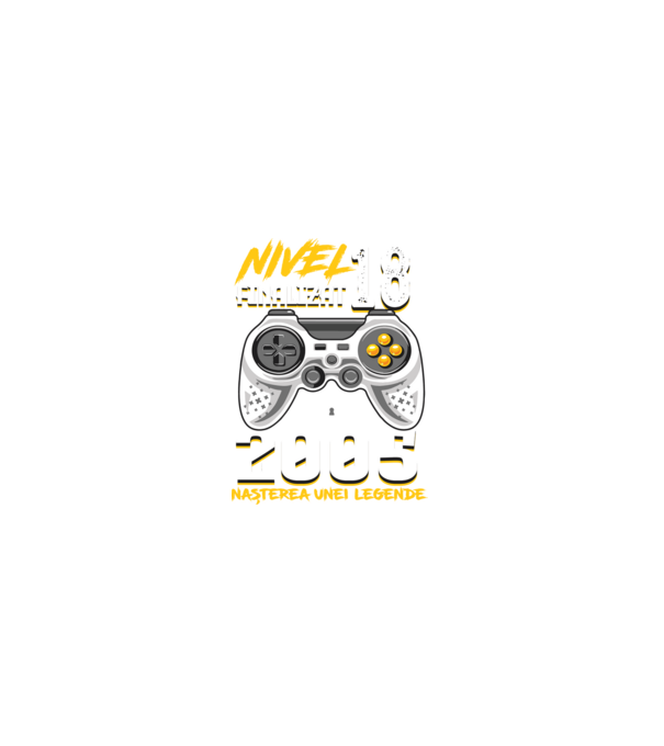 Nivel Finalizat 18 2005 model negru pe tricou