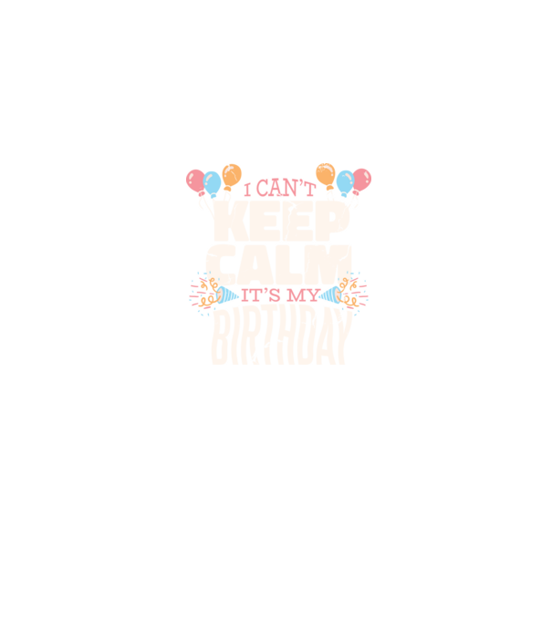 'I can''t keep calm it''s my birthday' model albastru jeanși pe tricou