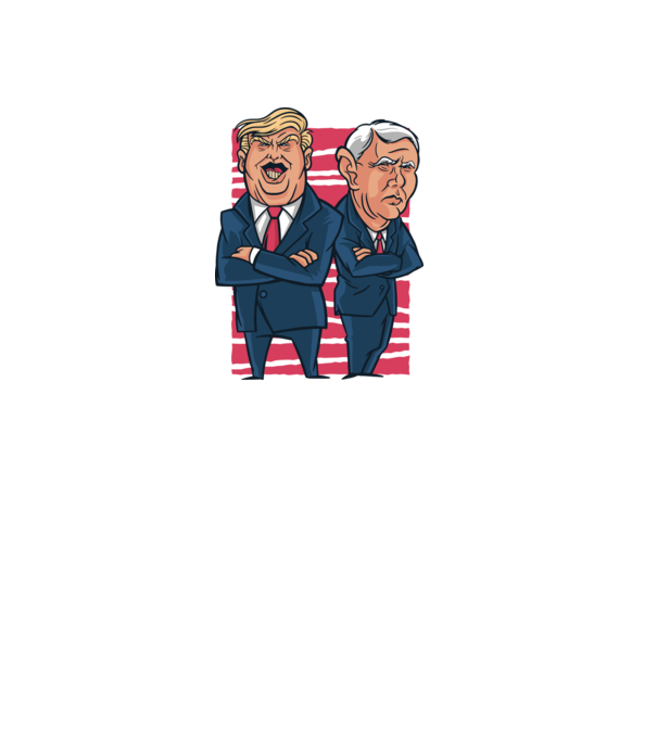 Trump Pence USA model alb pe tricou
