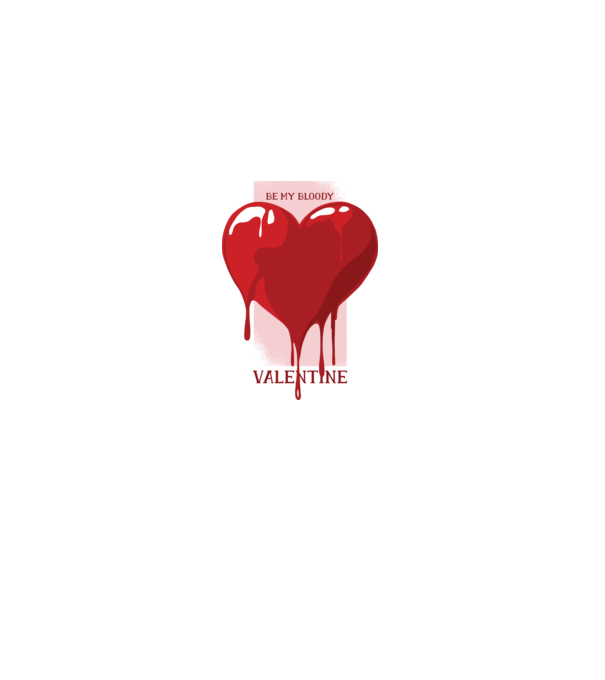 Fii dragostea mea - Be my bloody Valentine model liliachiu pe tricou