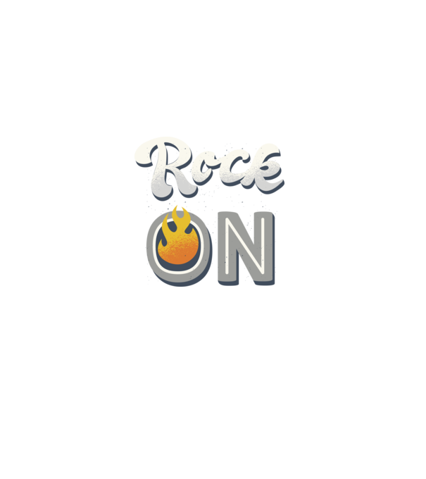 Rock On model negru pe tricou