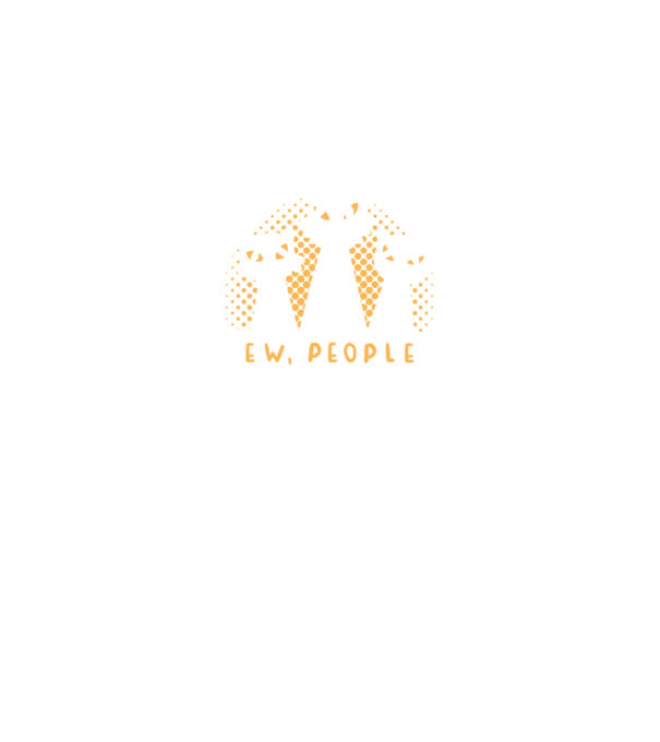 ew, people model negru pe tricou