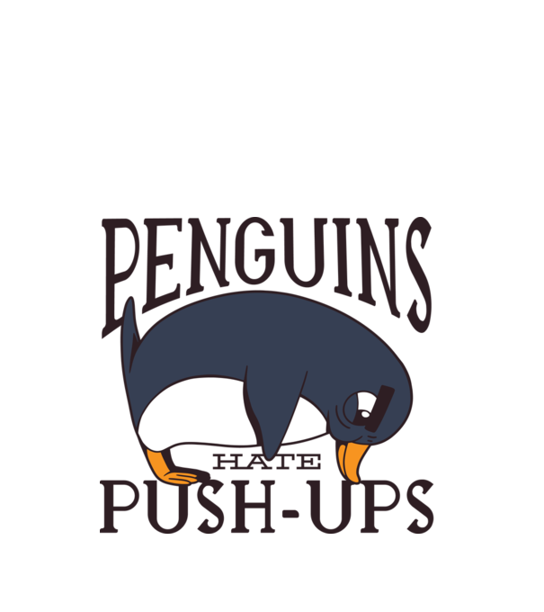 Pinguinii urăsc flotările model turcoaz pe tricou