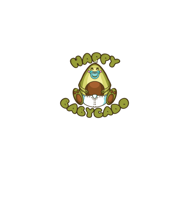Avocado bebe model negru pe tricou