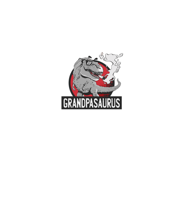 Grandpasaurus T-rex model negru pe tricou