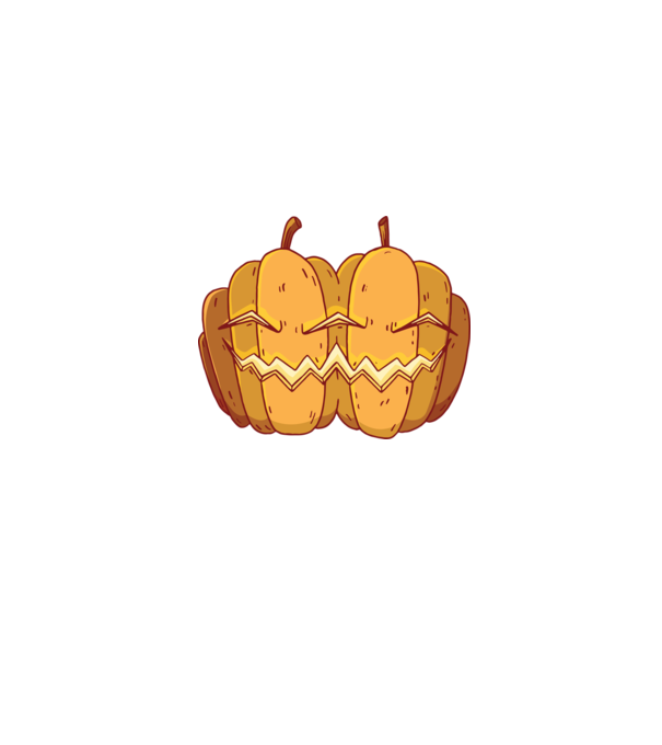 Dovleci siamezi de Halloween model albastru jeanși pe tricou