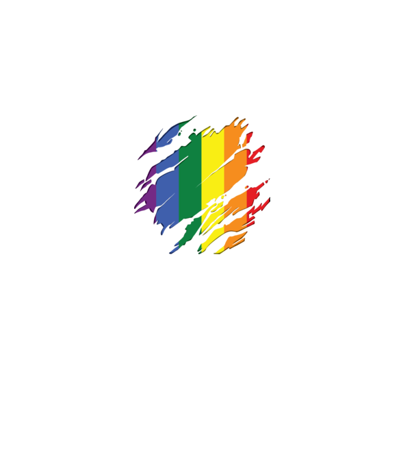Steag LGBTQ model negru pe tricou