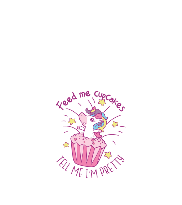Unicorn Muffin model nisipiu pe tricou