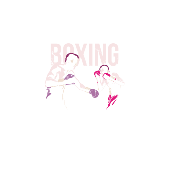 Boxing model turcoaz pe tricou
