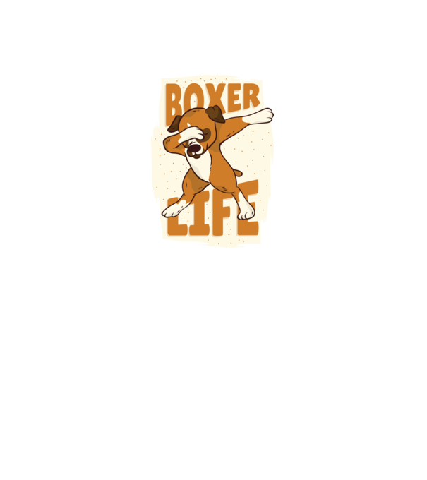 Boxer Life DAB model albastru închis pe tricou