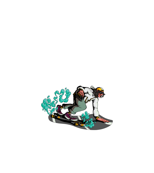 Longboard model nisipiu pe tricou