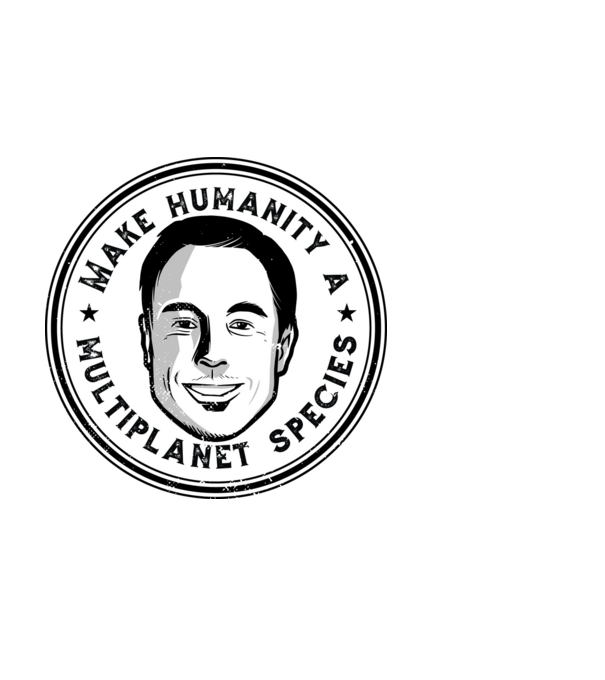 Make humanity a Multiplanet species Elon Musk model alb pe tricou
