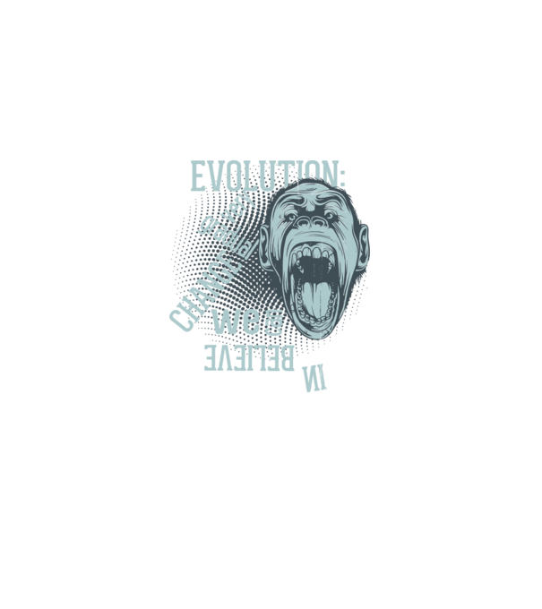 Evolution - Very gradual change model negru pe tricou