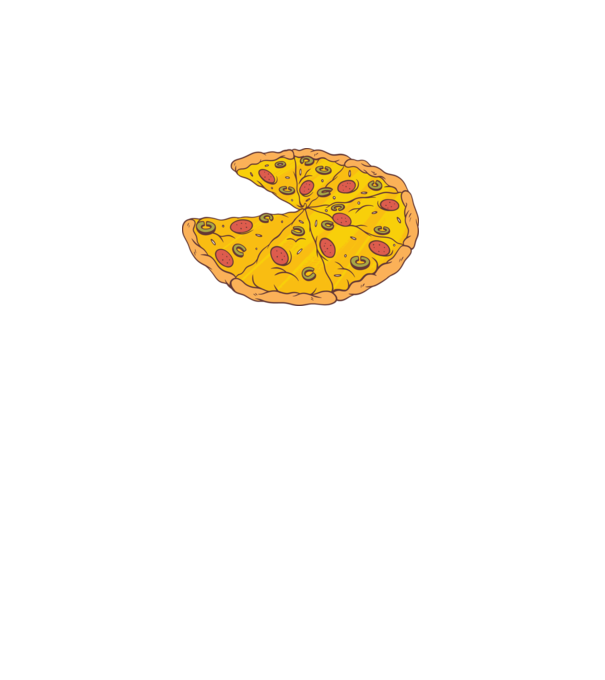 Felii de pizza Cuplu model alb pe tricou