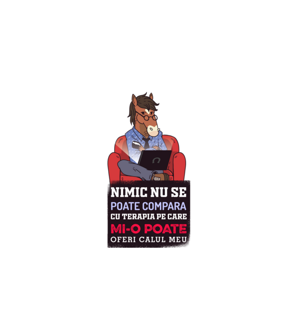nimic nu se poate compara cu terapia pe care mi-o poate oferi calul meu model nisipiu pe tricou