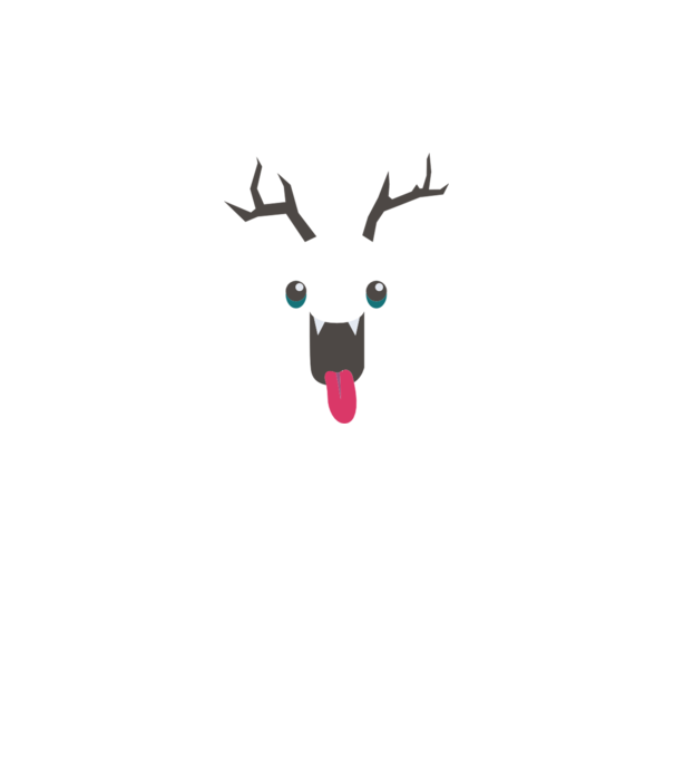 Funny Deer model gri pe tricou