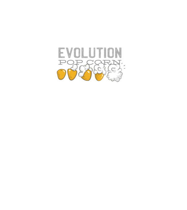 Evoluție Popcorn model negru pe tricou