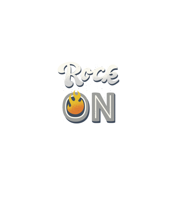 Rock On model negru pe tricou