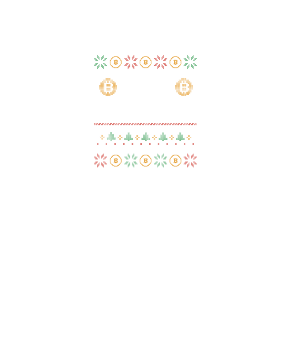 Buy the Dip Bitcoin Ugly Sweater model negru pe tricou