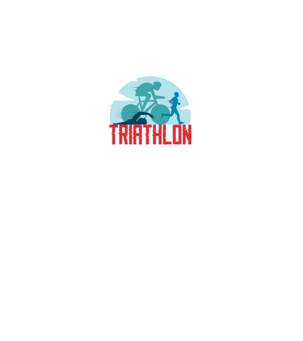 Triatlon Sport model alb pe tricou