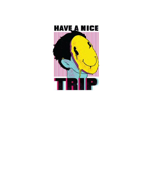 Have a nice Trip model roz deschis pe tricou