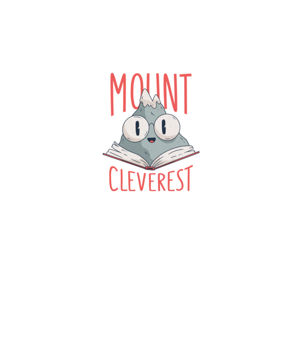 Tricou Mount Cleverest model alb pe tricou