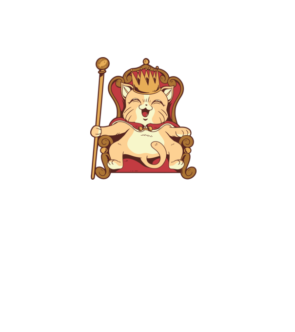Cat King Pisică rege model roz deschis pe tricou