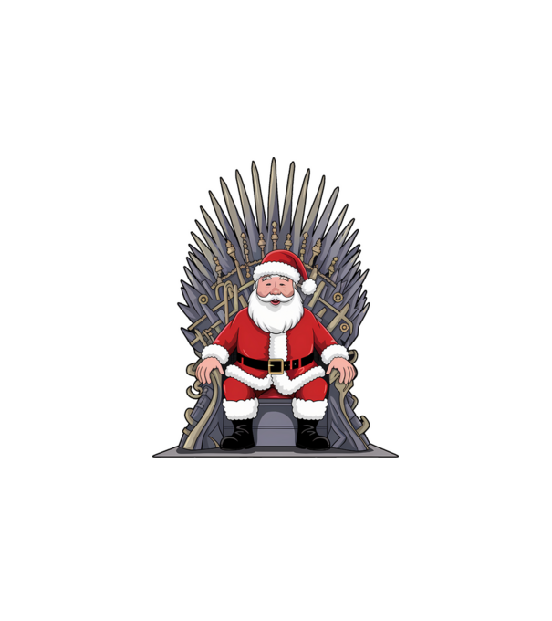 Christmas is Coming Negru model alb pe tricou