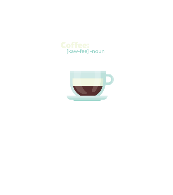Definiție cafea model negru pe tricou