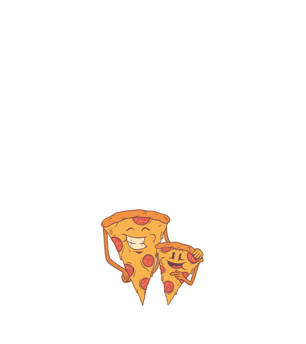 Familie Pizza model negru pe tricou