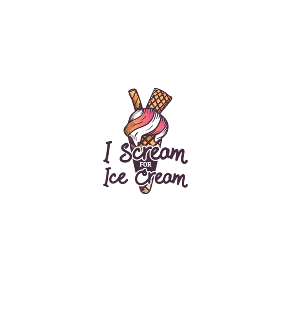 I Scream for Ice Cream model turcoaz pe tricou