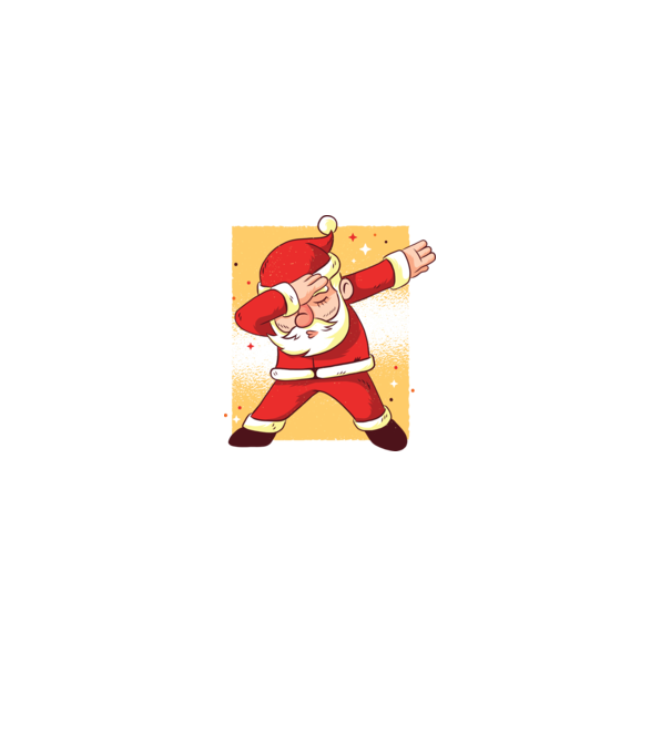 Santa DAB Moș Crăciun model alb pe tricou